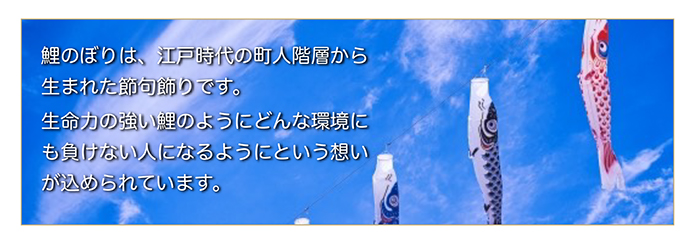 5月5日は端午の節句